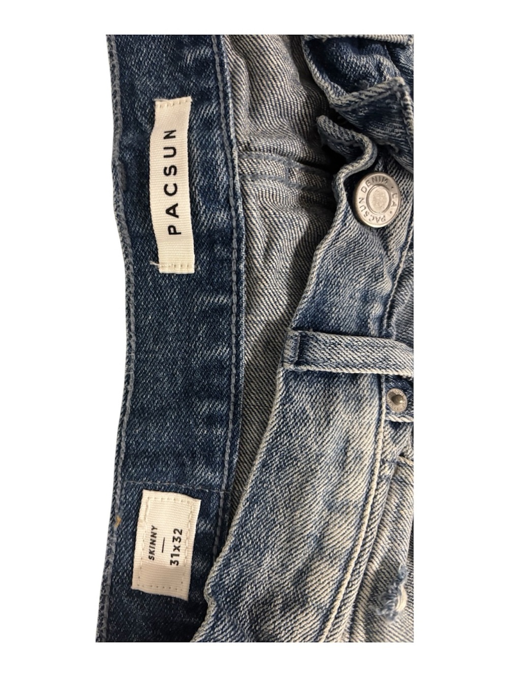 PacSun Distressed Light Blue Skinny Jeans